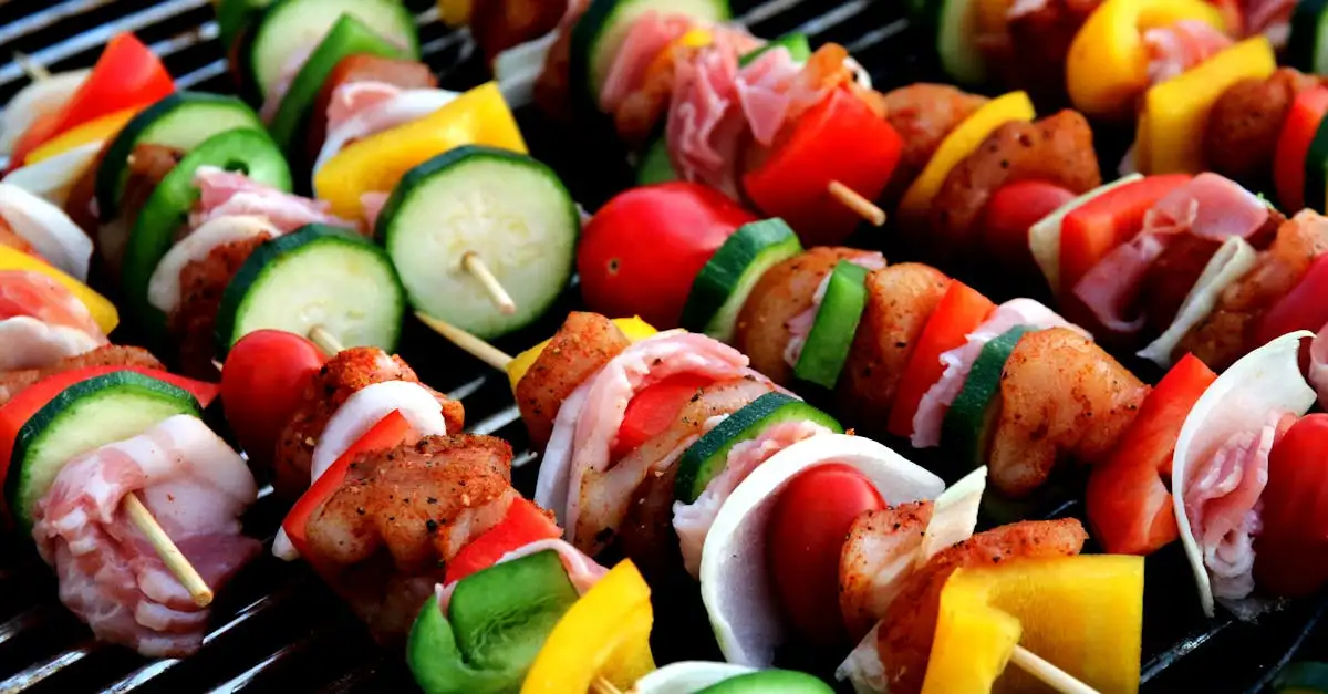 Barbecue courgette