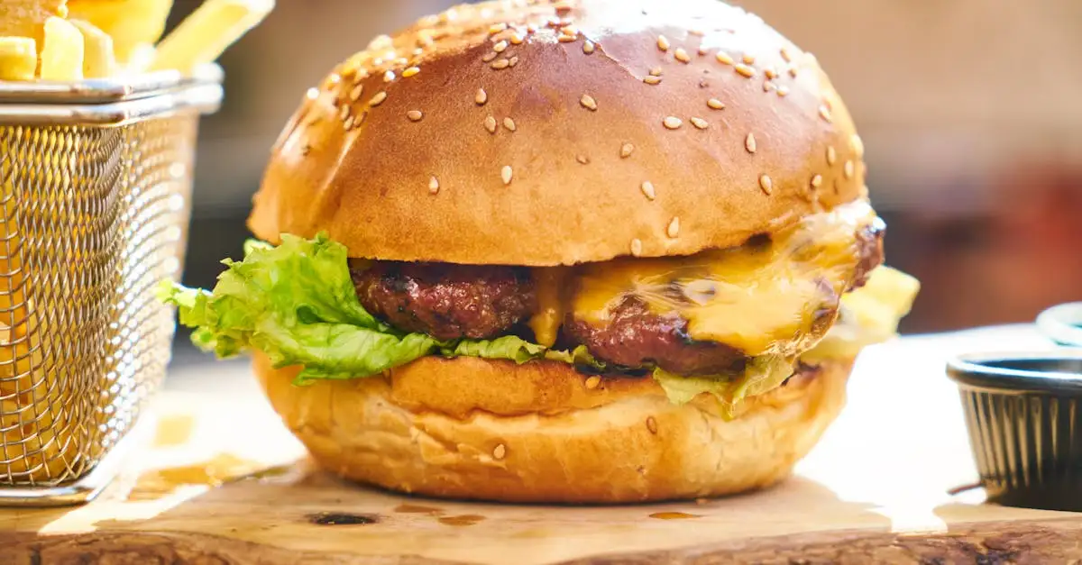Barbecue hamburger