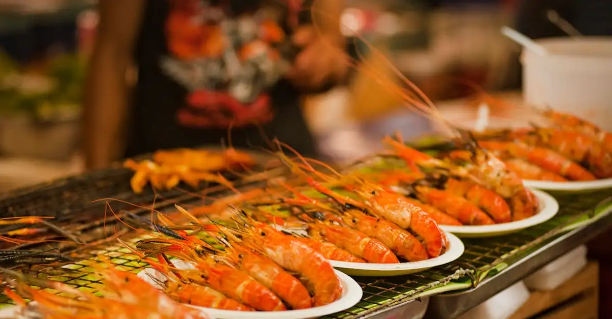 Barbecued shrimp