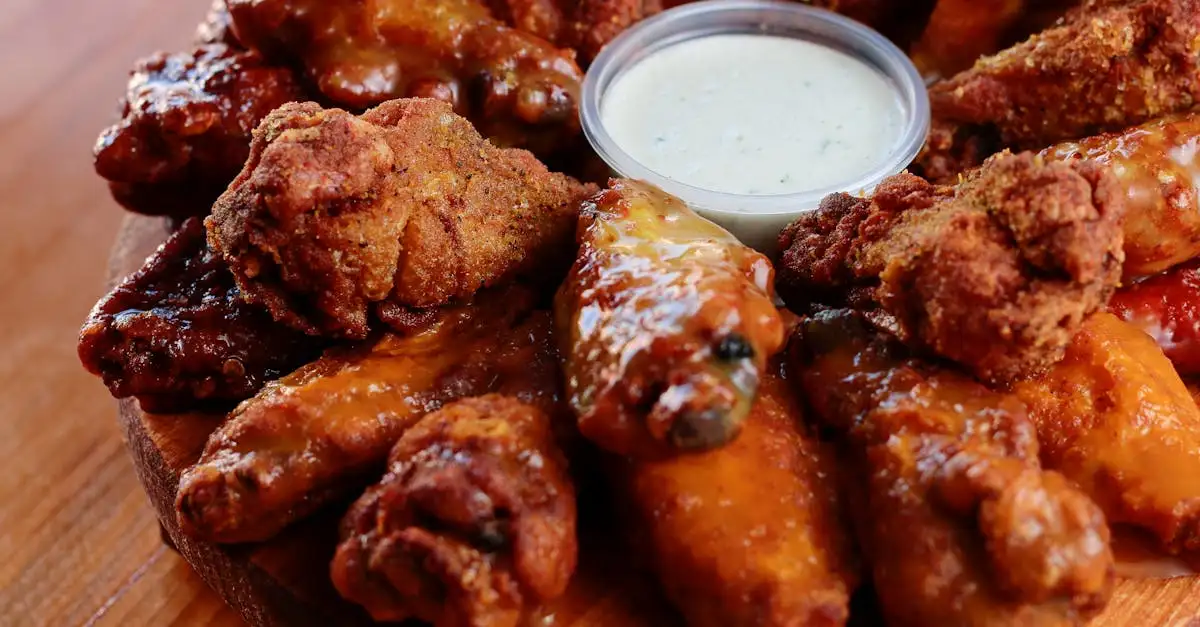 Chicken wings barbecue