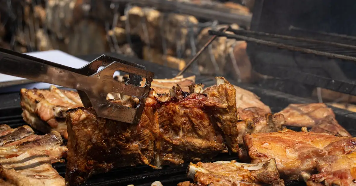 Marinade spareribs barbecue