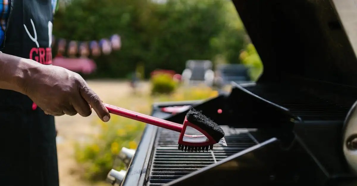 Rooster barbecue schoonmaken