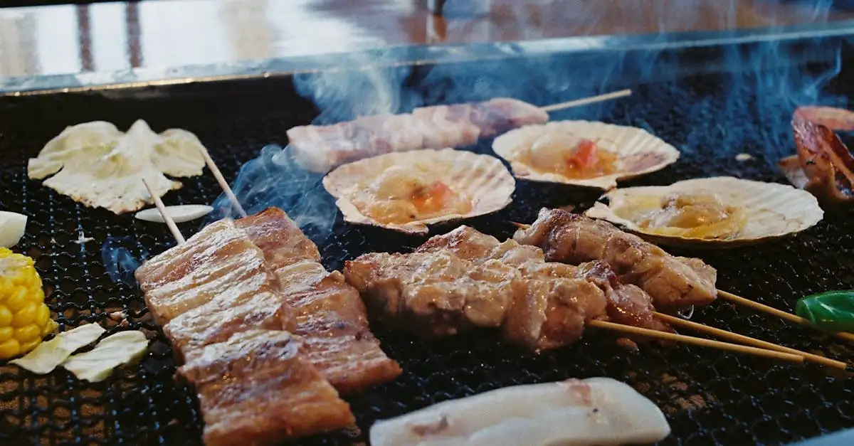 Yakitori barbecue grill